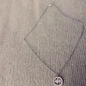 Dime necklace with silver chain